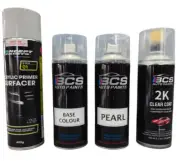2k - 3 Layer Pearl / Candy Aerosol Kit Your Paint Code Primer Base Pearl Clear
