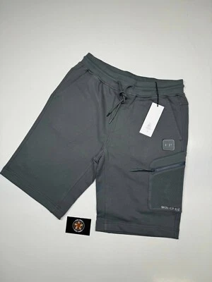 CP COMPANY DIAGONAL RAISED FLEECE METROPOLIS JOGGING BERMUDA. -Grey - XS