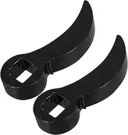 NOLITOY 2pcs Adapter Head Pry Bar Axle Tool Swivel Head Ratchet Multi-function Hand Tools and Accessories Adjustable Crowbar Pry Wrench Adapters Car Shaft Puller Black 65 Manganese Steel