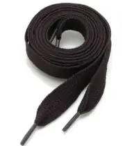 Thick Flat 3/4" Wide Shoelaces Solid Color Strings for All Shoe Types - Brown