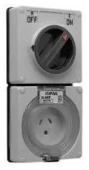 Clipsal 56-SERIES SWITCHED SOCKET 250V 10A 3-Pin SPNE Lighting, Less Enclosure