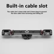 Aluminum Double Cold Shoe Mount Extension Bar for DSLR Camera Cage Tripod