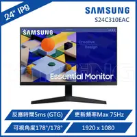 在飛比找蝦皮商城優惠-SAMSUNG 三星 S24C310EAC 24型 平面窄邊