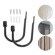 2pcs Wall Mounted Metal Wall Mounted Curtain Holder Curtain Hold Back Hooks