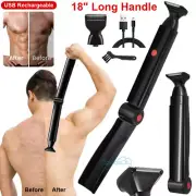Men Electric Back Razor Shaver Groomer Body Hair Removal Trimmer 18" Long Handle