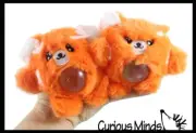 2 Plush Red Panda Bead Filled Squeeze Stress Balls - Sensory, Stress, Fidget Toy