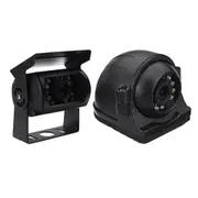 Truck Bus Van Car 4Pin 18LED CCD Heavy Duty Rear Backup Side Car Rear View Camera