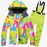 [Dsimilarl] Women Ski Suit Outdoor Winter Warm Windproof Waterproof Sport Snow Clothing Snowboard Skiing Jacket Pants Set Female