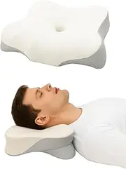 Bushora Ergonomic Cervical Pillow-Ergonomic Pillow Cervical Neck Pain-Ergonomic Cervical Pillows-Ergonomic Cervical Pillow Case