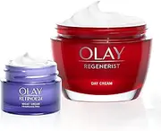 [Olay] Day and Night Set: Regenerist Day Cream 50 ml and Retinol24 Night Cream 15 ml Instant Moisture for 24 Hours