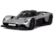 Aston Martin Valkyrie Silver "Special Edition" 1/18 Diecast CARZ Maisto