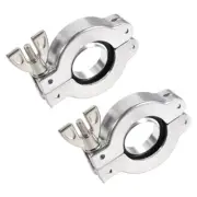2pcs Vacuum Clamp 53mm x 31mm KF25 Clamp Wing Nut with Center Ring