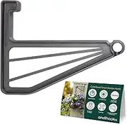 Colorbond Fence Garden Hooks, UV Resistance for Outdoor Hanging Lights, Plants, Planters, Bird Feeders, No Damage, No Tools, No Holes - Sunrise Monument