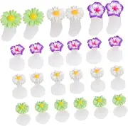 FOYTOKI Silicone Toe Spacer Set Flower Shaped Toe Separators for Nail Separator