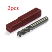 2pcs 3/8" Inch 4 Flute HSS Straight Shank End Mill Cutter Drill Bit CNC Tool