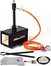 DEVIL-FORGE Gas Propane Forge DFPROF1, 1 Burner DFP (80.000 BTU), Gas Ball Valve, Air Choke, Knife Making, Blacksmith, Farrier, 2500°F / 1370°C