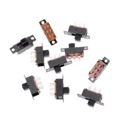 20X 2 Position DPDT 2P2T Panel Mount Vertical Slide Switch 6 Pin 0.5A `UU