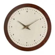 12 Inch French Crystal-Faced Wooden Wall Clock Silent, Elegant for Living Room ZSH016
