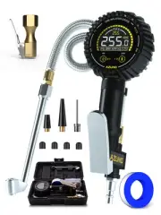 Heavy Duty Digital Tire Pressure Gauge Tire Inflator Gauge 255PSI Air Chuck