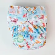 Monarch Reusable Pocket Cloth Nappy, Feeling Koi