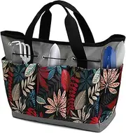 Garden Tool Bag Hand Tool Storage Tote Organizer for Indoor and Outdoor Gardening for Women Men,Heavy Duty Canvas Tool Storage Home Organizer Gardening Tool Kit Holder
