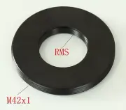Adapter RMS Microscope Objective to Male M42 X1 Adapter Flat