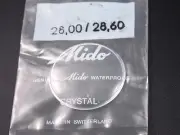 28.00mm/28.60mm Genuine Mido Waterproof Mens Vintage Watch Crystal New Old Stock
