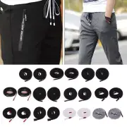 2x 4ft Drawstring Cord 130cm Lacing Jackets Accessories Black