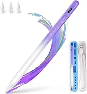 Stylus Pen for iPad Apple: Fast Charge for iPad Pencil Apple Pen with Palm Rejection Tilt Sensitivity - Pen for iPad 10/9/8/7/6, iPad Pro 12.9"/11"/13" M4, iPad Mini 6/5, Purple