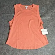 Beyond Yoga Top Womens Medium Signature Curved Hem Peach Muscle Tank Athleisure