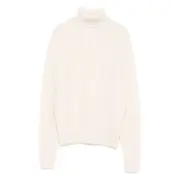 [Allude] Allude Cable-knit Turtleneck Sweater M NEUTRALS