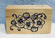 Flowers Wood Mounted Rubber Stamp Flower PSX