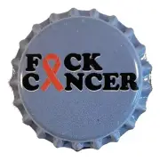 100 Cancer Light Blue Homebrew Beer Bottle Crown Caps Home Brew Awareness