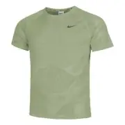Nike Running Shirt Green Techknit Breathable Dri Fit Size Mens S NEW