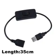 LED Knob Dimmer Switch DC 5V USB Female to Male Extension Cord with Rotary on of