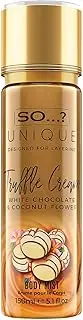 So...? Unique Truffle Cream Body Mist – 150ml Fragrance Spray – Gourmand Scent with Coconut, White Chocolate, and Vanilla – Long-Lasting and Refreshing – Cruelty-Free & Vegan