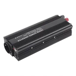 1000W 電源逆變器 DC 12V 至 220V AC 轉換器校正正弦波帶太陽能板