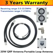 20W QRP Antenna Portable Loop Antenna for Shortwave HF Transceiver Ham Radio TOP