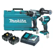 Makita DLX2412G - 18V Brushless 2 Piece Drill/Driver Combo Kit (2 x 6.0Ah)