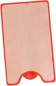 NUOBESTY 3 Pcs Soft Silicone Phone Holder with Kickstand Credit Card Wallet for Pixel Red for Id and Cash Storage
