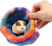 Guinea Cuddle Sack | Small Animal Pouch,General Purpose Plushy Washable Colorful Guinea Snuggle Sack for Cage Chew Proof Catcoq