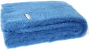 Masterweave Windermere Mohair Throw Rug Blanket - Lake