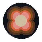 Orla Kiely Sunflower Round Rug - Pink - 150 x 150cm