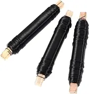 Kisangel 3pcs Iron Wire Green Floral Paddle Wire Flexible Bonsai Wire Flexible DIY Wire Tie Gardening Bundle Wires Bendable Crafts Wire Flower DIY Tie Wires Greenery Garland Plant Tie Black