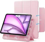 ESR for iPad Air 13 Inch Case M3/M2 (2025/2024), iPad Pro 12.9 (2022/2021), Powerful Magnetic Attachment, Slim Trifold Stand Case, Supports Pencil Pro & Pencil (USB-C), Rebound Series, Pink