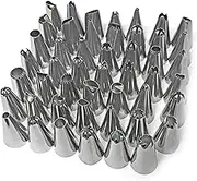 Daseeme Stainless Steel Cake Decorating Supplies Cake Turntable 48PCS/Set DIY Cream Tools