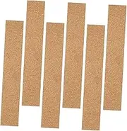 Cork Bulletin Strips 6pcs Self-Adhesive Cork Wall Strip Tiles Cork Board Strips for Walls
