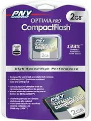 PNY 133x High-Speed 2GB Compact Flash Memory Card (P-CF2G-133W-RF3)