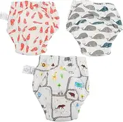 [COOLHIYA] Baby Diaper 4 Layer Washable Nappy Newborn Nappy Comfort Fit Training Pants Random Style
