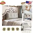 Large Bolster Daybed Pillow - Soft, Stylish Reading Support with Washable Cover